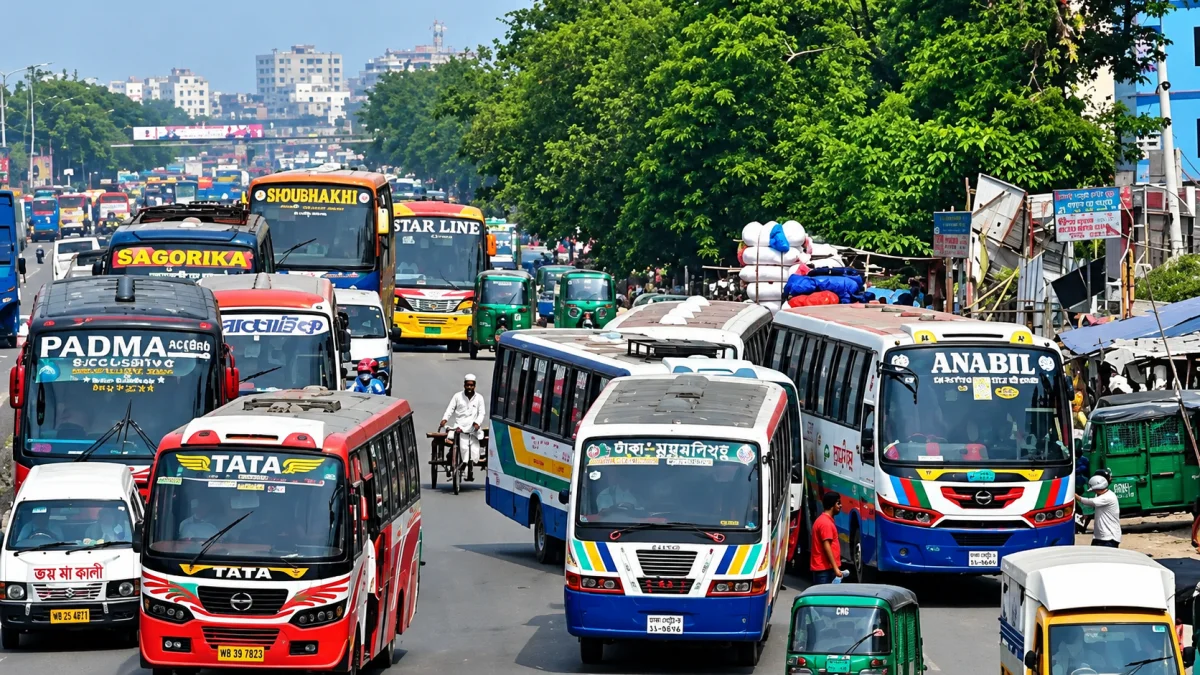 দূরপাল্লা ও মহানগরে প্রতি কিলোমিটারে বাসভাড়া বাড়ল ১৭ পয়সা