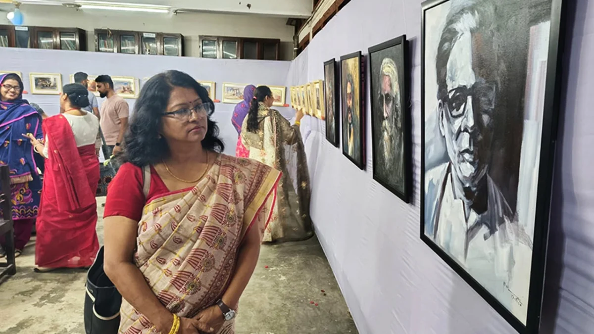 চিত্রশিল্পী মুরলী মোহনের প্রদর্শনীতে ‘শ্রমজীবী মানুষের বন্দনা’