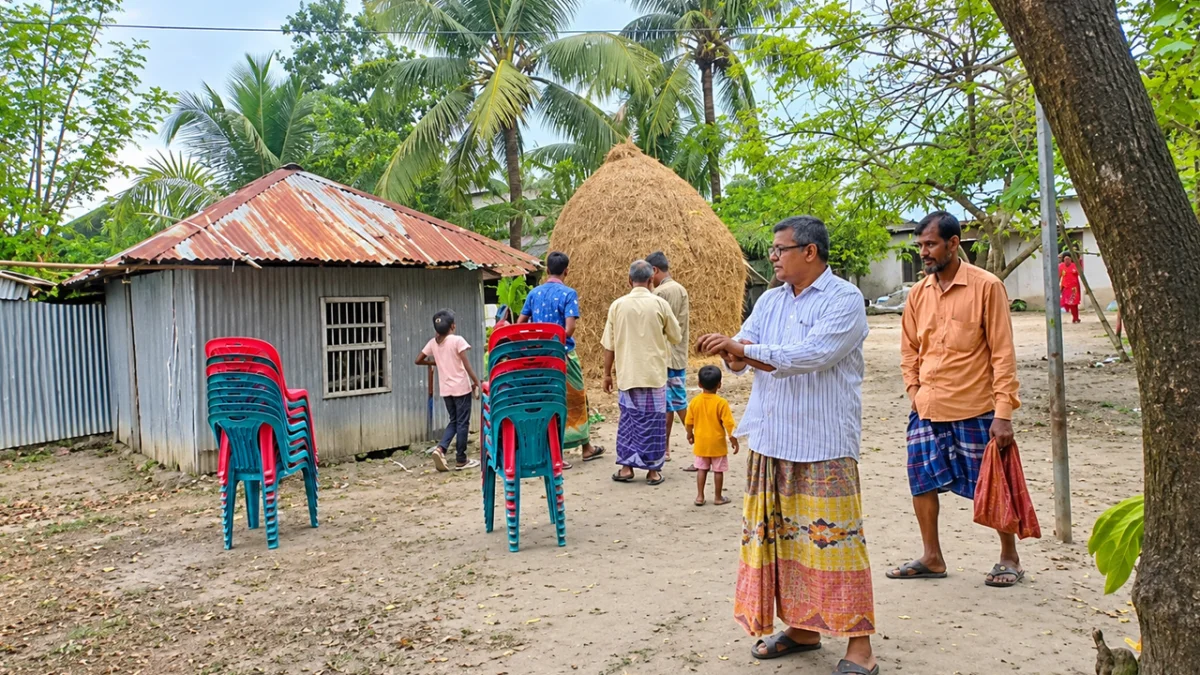গ্রামের পথে নিহত শামীম-সাব্বিরের মরদেহ