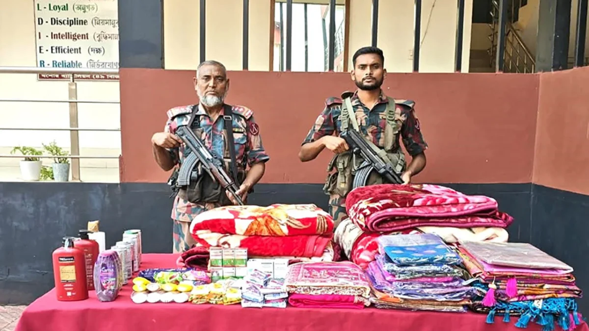 যশোর সীমান্তে মাদকদ্রব্য ও চোরাচালানী মালামাল জব্দ